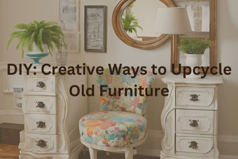 DIY: Creative Ways to Upcycle Old Furniture